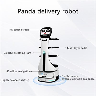 Alpha Robotics Speedy Hotel Delivery Robot – Autonomous Room Service Assistant - Image 3